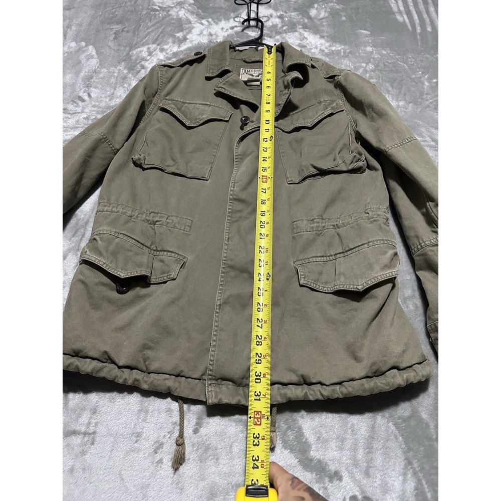 American Living Utility Military Scout Jacket Mens Size M Army Green Outdoors - Picture 6 of 10